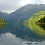 View from Geiranger into the Geirangerfjord (Unesco WHS)