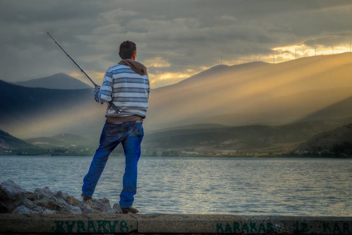 sunset fishing greece argolid