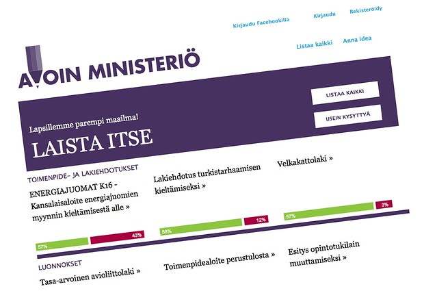 La web del Ministerio Abierto