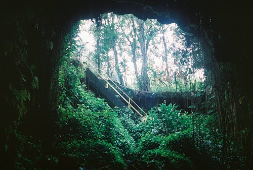 From inside the Kaumana cave