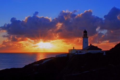lighthouse sunrise coast douglas isleofman