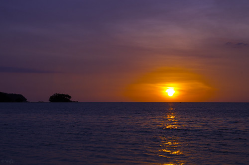 ocean travel sunset sea water clouds thailand phuket naiyangbeach