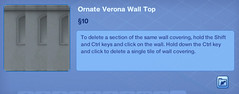 Ornate Verona Wall Top