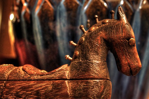 horse macro home closeup wooden treasure trojanhorse handcarved