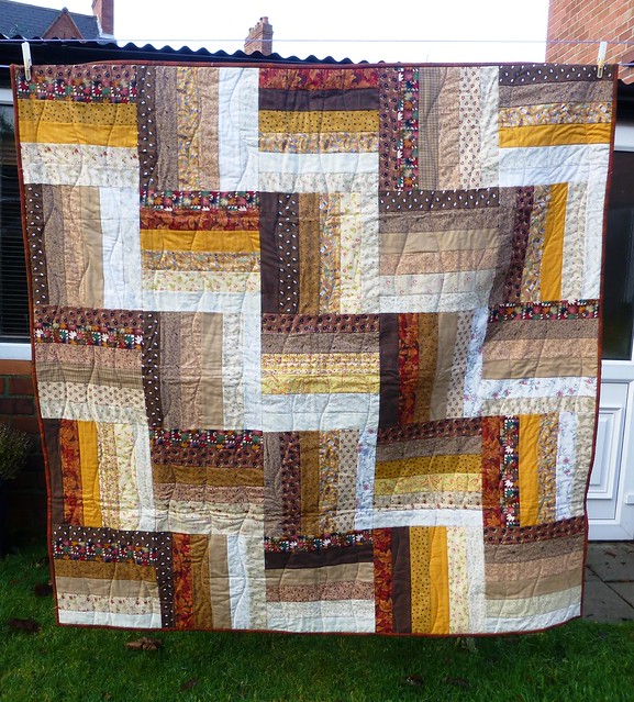 Bee Blessed Rail Fence Quilt Dec12