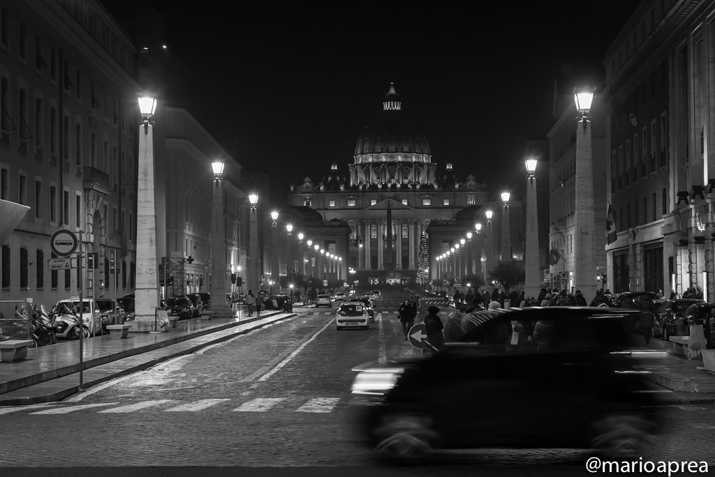 San Pietro on Black and White