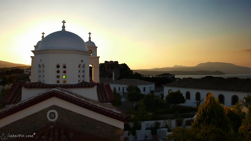 photography photo europe religion panasonic orthodoxe grèce monastère coucherdesoleil panoramique baie méditerranée lxii grèce makipix