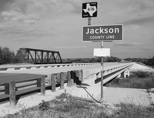 concrete fm farm market 616 jackson county line garcitas creek bridge inez texas bw monochrome black white blackwhite blackandwhite pontist united states north america