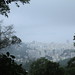 Rio de Janeiro view from Corcovado on a cloudy day