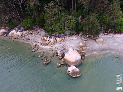 tembeling beach aerial dji phantom4 kuantan pahang malaysia