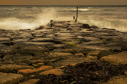 ocean sea water pier skåne rocks waves sweden stones mygearandme