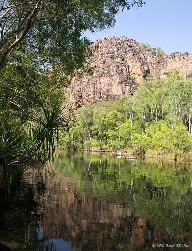 reflection reflections australia rockface kakadu northernterritory escarpment jimjimcreek