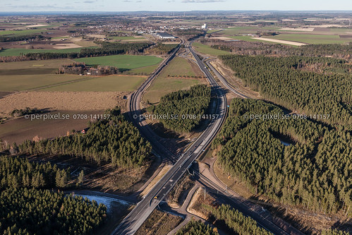 sverige östergötland swe järnväg skänninge mjölby flygfoto lycketorp väg50