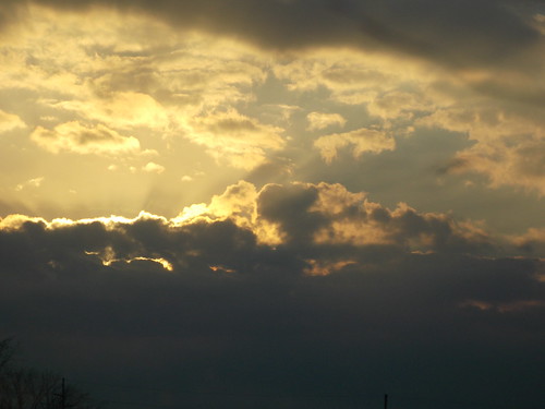 sunset sky cloud clouds evening october michigan unedited realdeal
