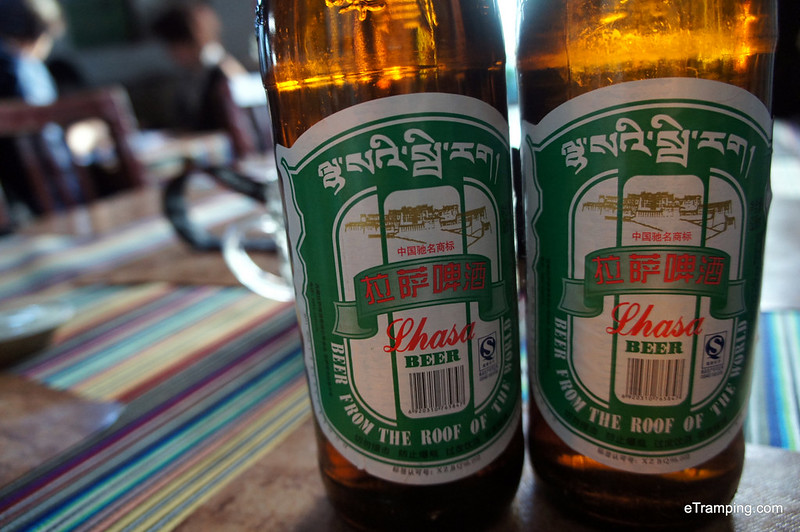 Lhasa beer that we tried on our trip 