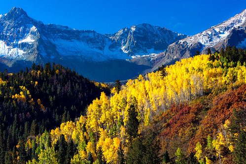 autumn fall rockies colorado seasons unitedstates alpine peaks ridgway sanjuanmountains sneffelsrange