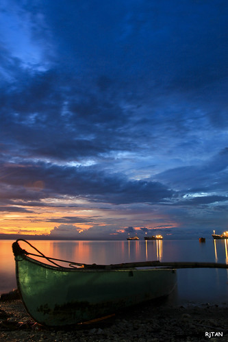 sunset sea boat 186 fishingboat