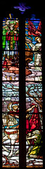 vitrail de l'église St Blaise/St Martin à Chaudes Aigues. - Photo of Anterrieux