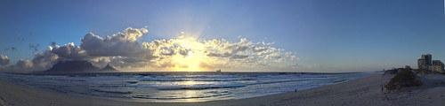 sunset sea panorama cloud beach photoshop southafrica capetown tablemountain iphone blouberg explored