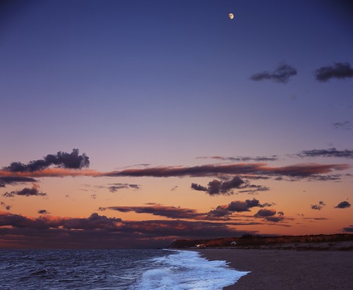 ocean sunset sea sky moon beach night clouds speed landscape fuji graphic kodak wave provia f25 graflex 100f pacemaker aeroektar 178mm pwpartlycloudy