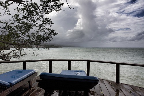 storm day skies stormy deck jamaica tropical caribbean seaview jamaicainn ochosrios