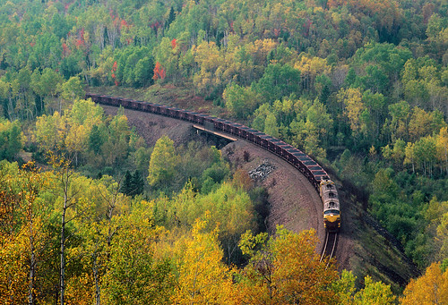 minnesota train mn cramer northwoods f9 autumncolor emd oretrain unittrain cramertunnel ltvminingcompany formereriemingcompany