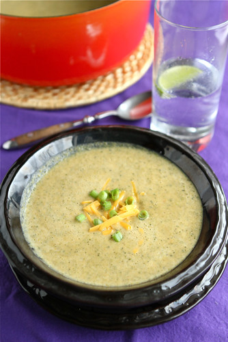 Healthy Broccoli & Cheddar Soup Recipe with Smoked Paprika & White Beans