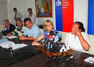 Ministra Matthei recibe a dirigentes de Freirina y manifiesta preocupación por pérdida de puestos de trabajo