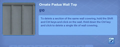 Ornate Padua Wall Top
