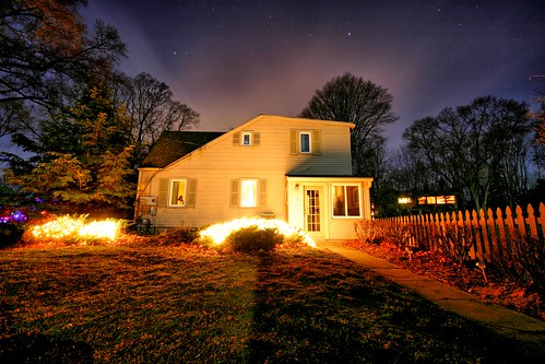 christmas longexposure winter usa house nature night forest stars december michigan wideangle christmastree nighttime wintersolstice nightsky hdr axis meteorite 2012 starrynight ldr okemos exurbia rotationofearth meridiantownship inthelongnight