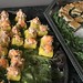 Causita Bites: Chilled aji infused potato topped with guacamole and salmon salad