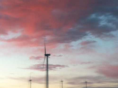 sunset clouds washington windmills roadtrip ellensburg stateside