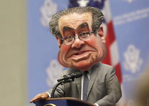 Caricature - Antonin Scalia