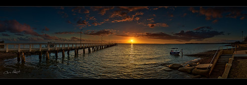 panorama sunrise boat jetty australia brisbane queensland hdr wellingtonpoint 1740f40l hitechfilters 09ndreversegradfilter oloneophotoengine canon5dmklll