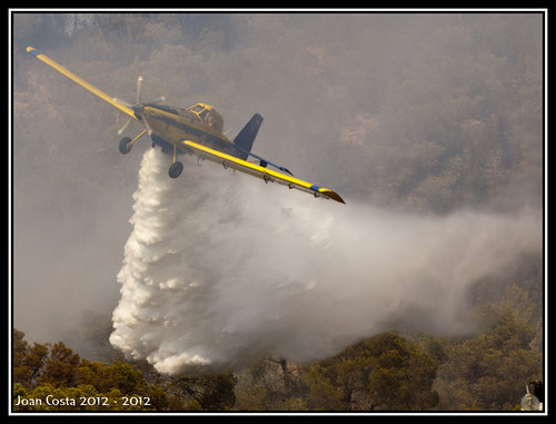 Ataque al fuego de un ATR Foto: Joan Costa
