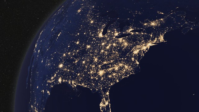 Earth at Night, North America [hd video]