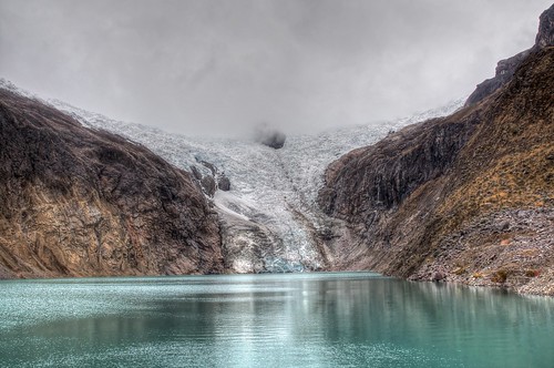 blue brown ice fog trekking glacier hdr santacruztrek lakeperu rinrijirca