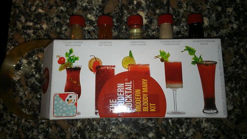 Making bloody caesars with this awesome kit G's parents gave us by christopher575
