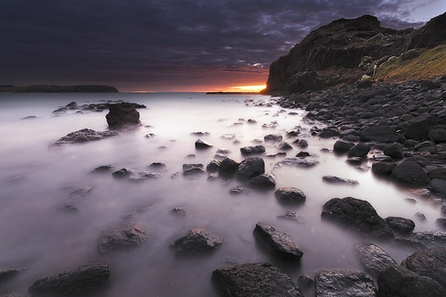 longexposure red water sunrise rocks glow purple australia victoria volcanic morningtonpeninsula blackrocks capeschanck