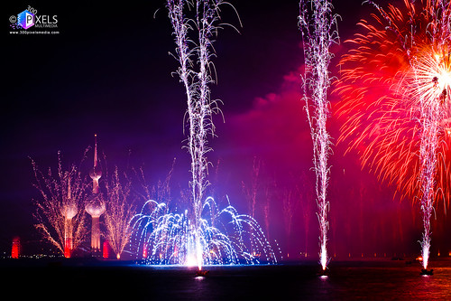 Kuwait Towers Fireworks