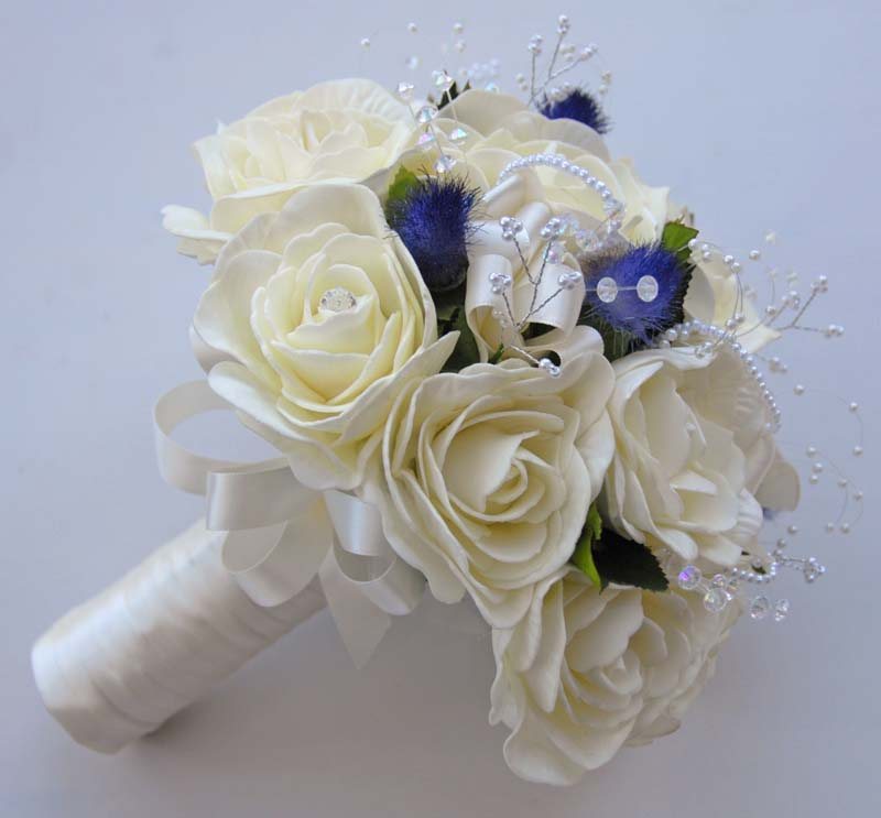 Scottish Thistle Wedding Bouquets