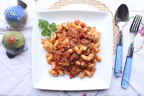 Pasta With Spicy Meat Sauce