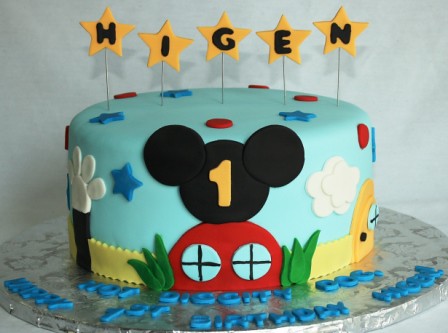 Mickey Mouse Clubhouse Round 1st Birthday Cake Jeanne Flickr