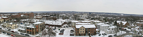 panorama snow canon downtown lafayette indiana birdseye westlafayette