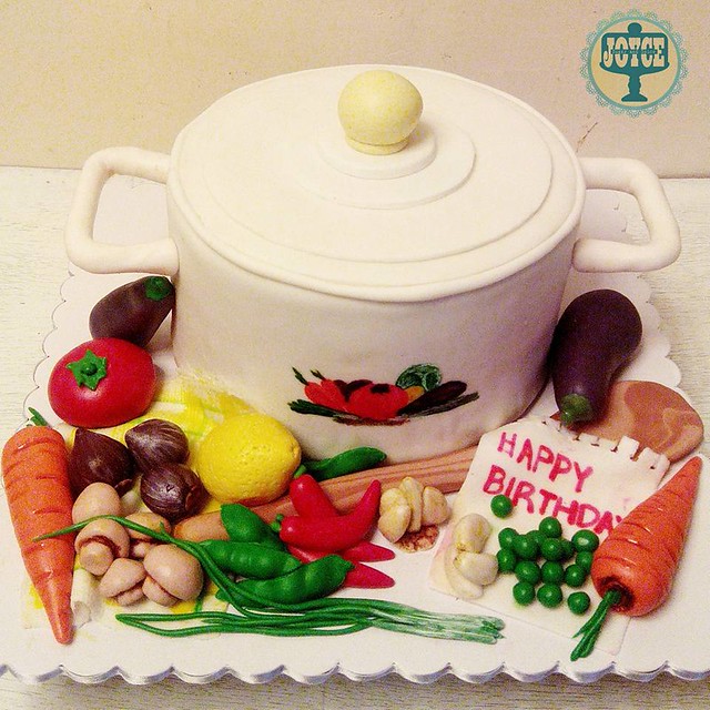 Cooking Pot Birthday Cake by Reena Joyce Quepic of SUGAR and SPICE by JOYCE