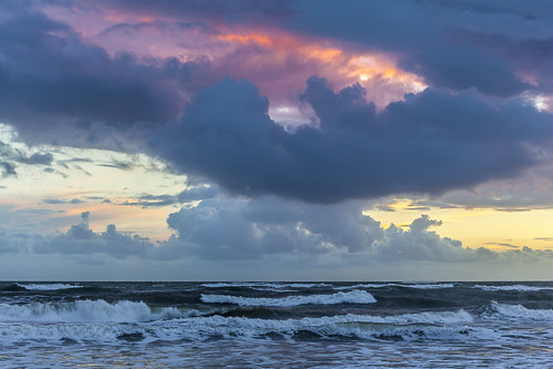 sunset night cloudy playa nubes puestadesol labota
