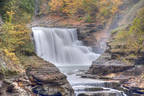 autumn waterfalls letchworthstatepark newyorkstate hdr wny upperfalls