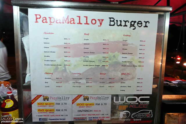 papa malloy menu set