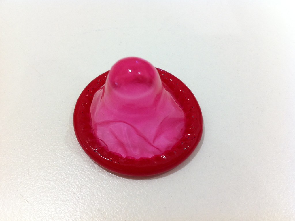 Red - pink - condom