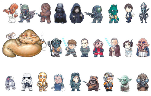 all star wars characters pictures and names